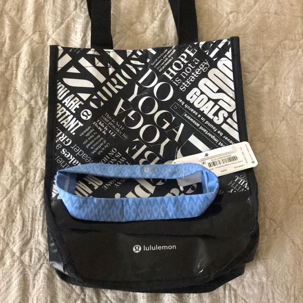 Lululemon headband and bag